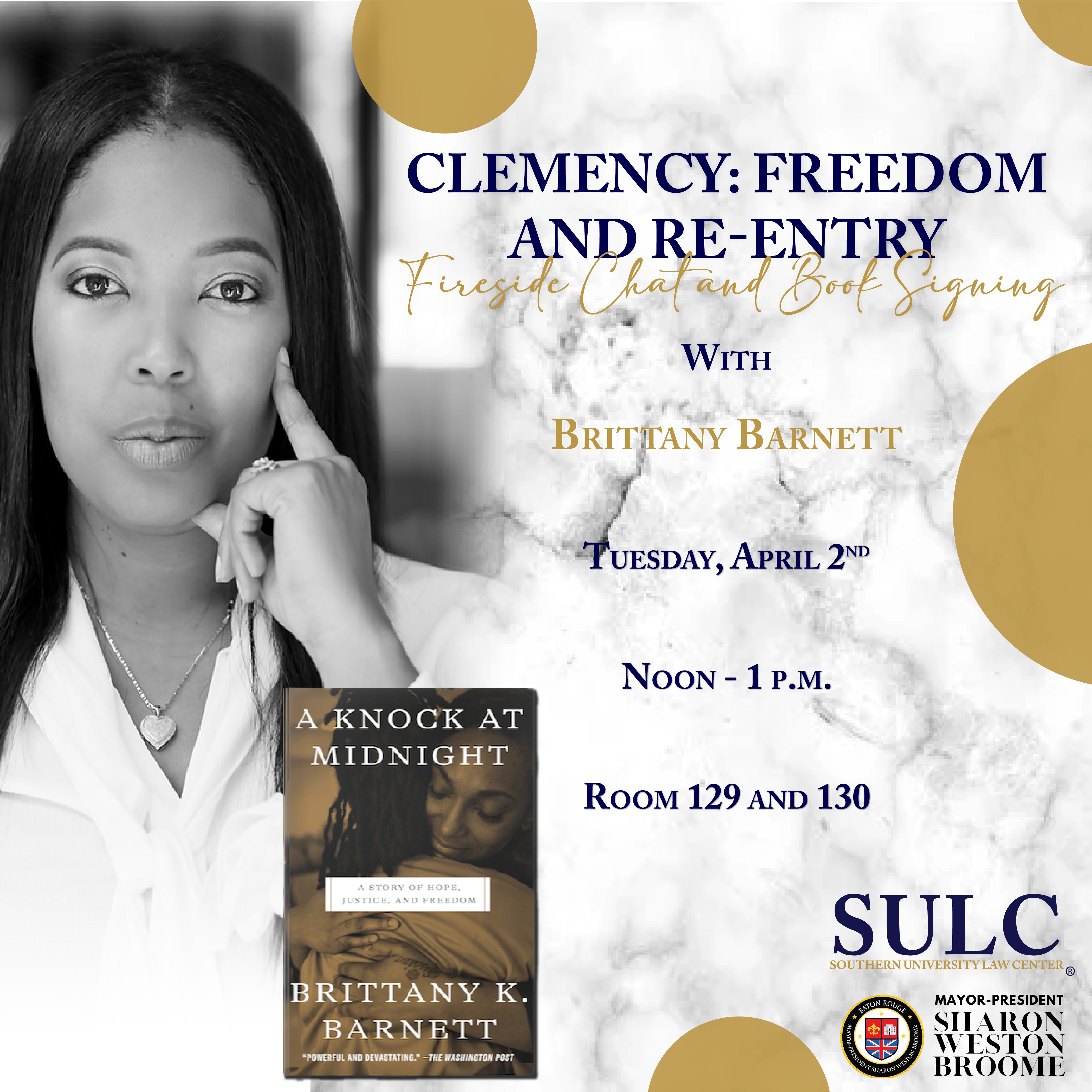 Fireside Chat & Book Signing - Clememcy: Freedom & Reentry